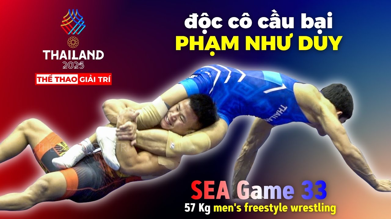 🇻🇳vs🇹🇭 PHẠM NHƯ DUY vs NATTAWUT K. (THAI) | 57 Kg |  33rd SEA  Games Freestyle Wrestling #seagames33