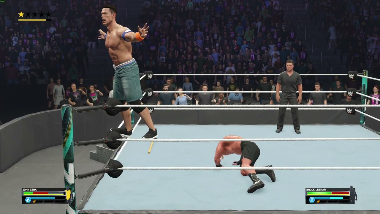 John Cena vs Brock Lesnar 💥 | Beast vs Legend | WWE 2K25 Gameplay | 4K 60FPS