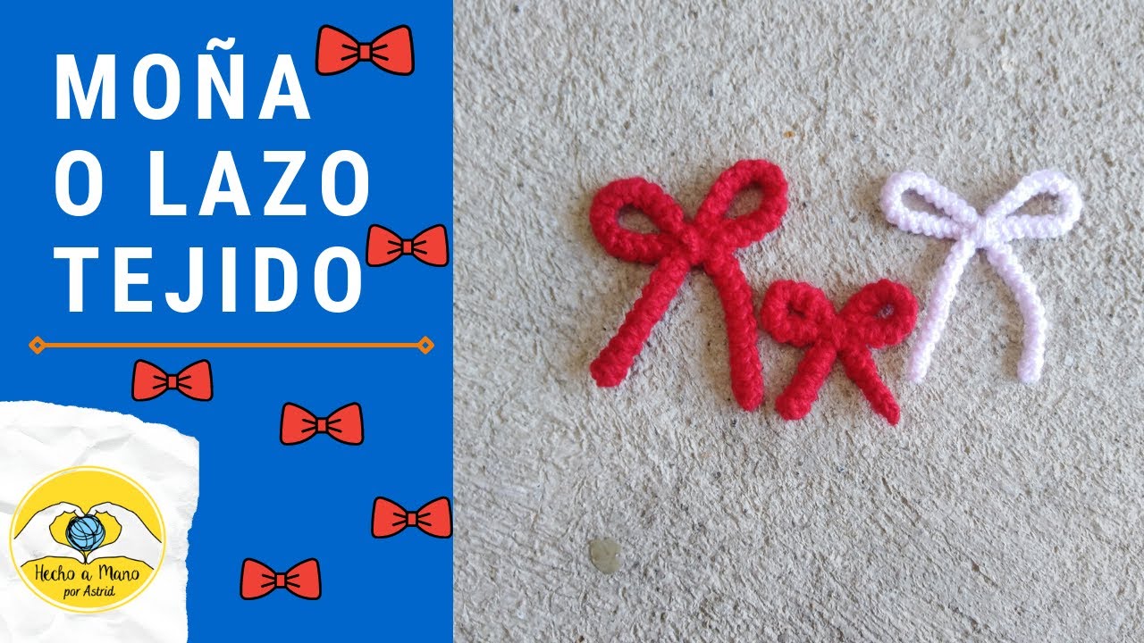 Moña o lazo tejido