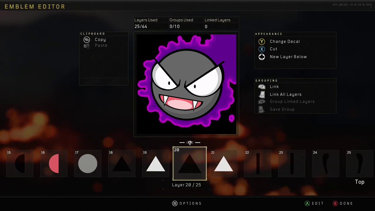Black Ops 4 Gastly Pokemon Emblem Tutorial