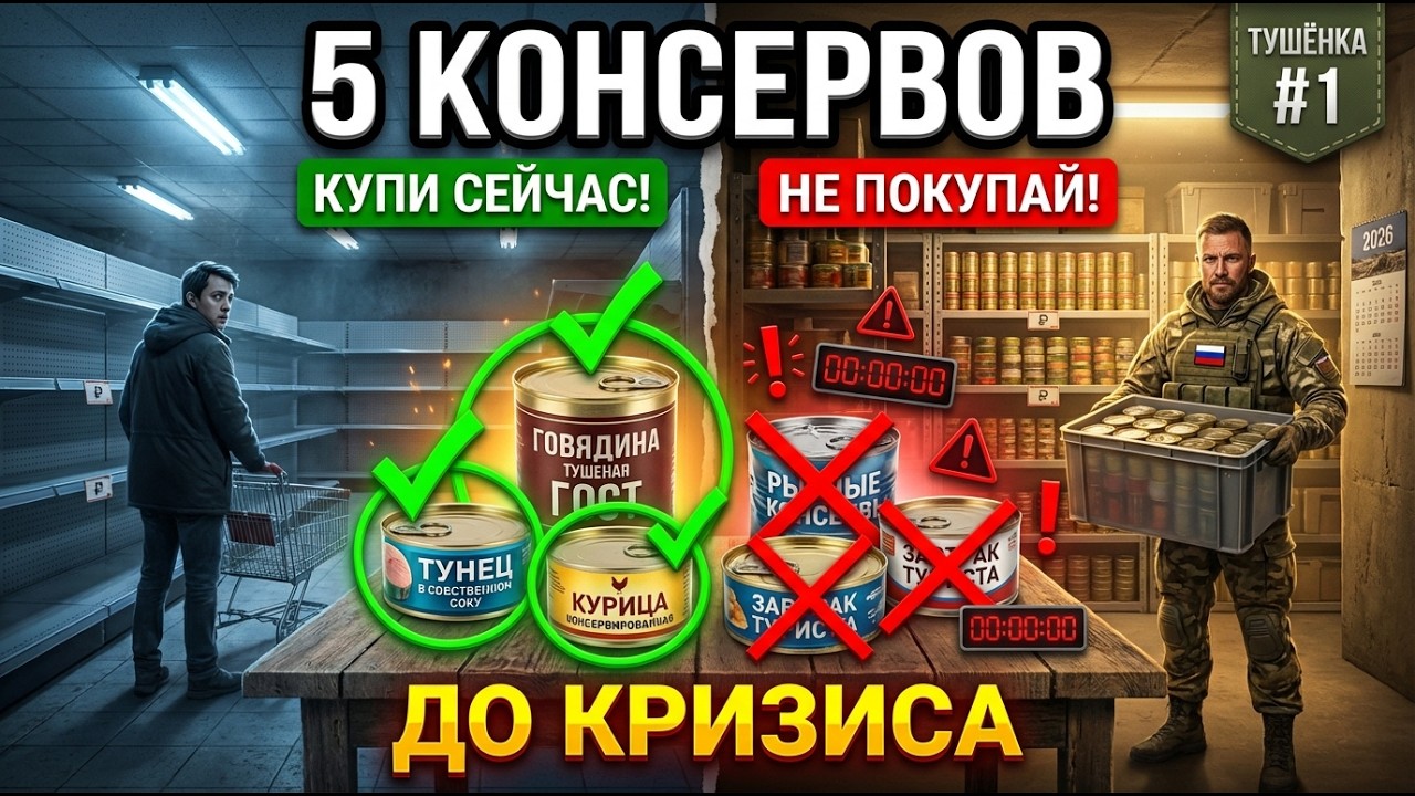 5 консервов которые СПАСУТ в кризис