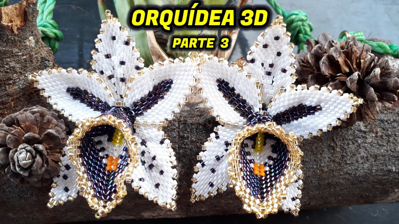 👧 ORQUÍDEA 3D en MIYUKI Delica 🌺 PARTE 3- IMPOSIBLE NO APRENDER !!! 🤗 [Paso/Paso]