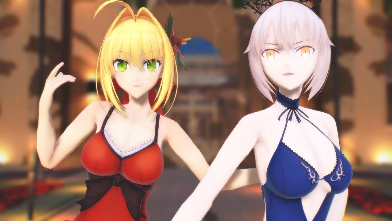 【Fate/MMD】 Love Me If You Can 【ネロ・クラウディウス（キャスター） & アルトリア・ペンドラゴン（騎オルタ）】