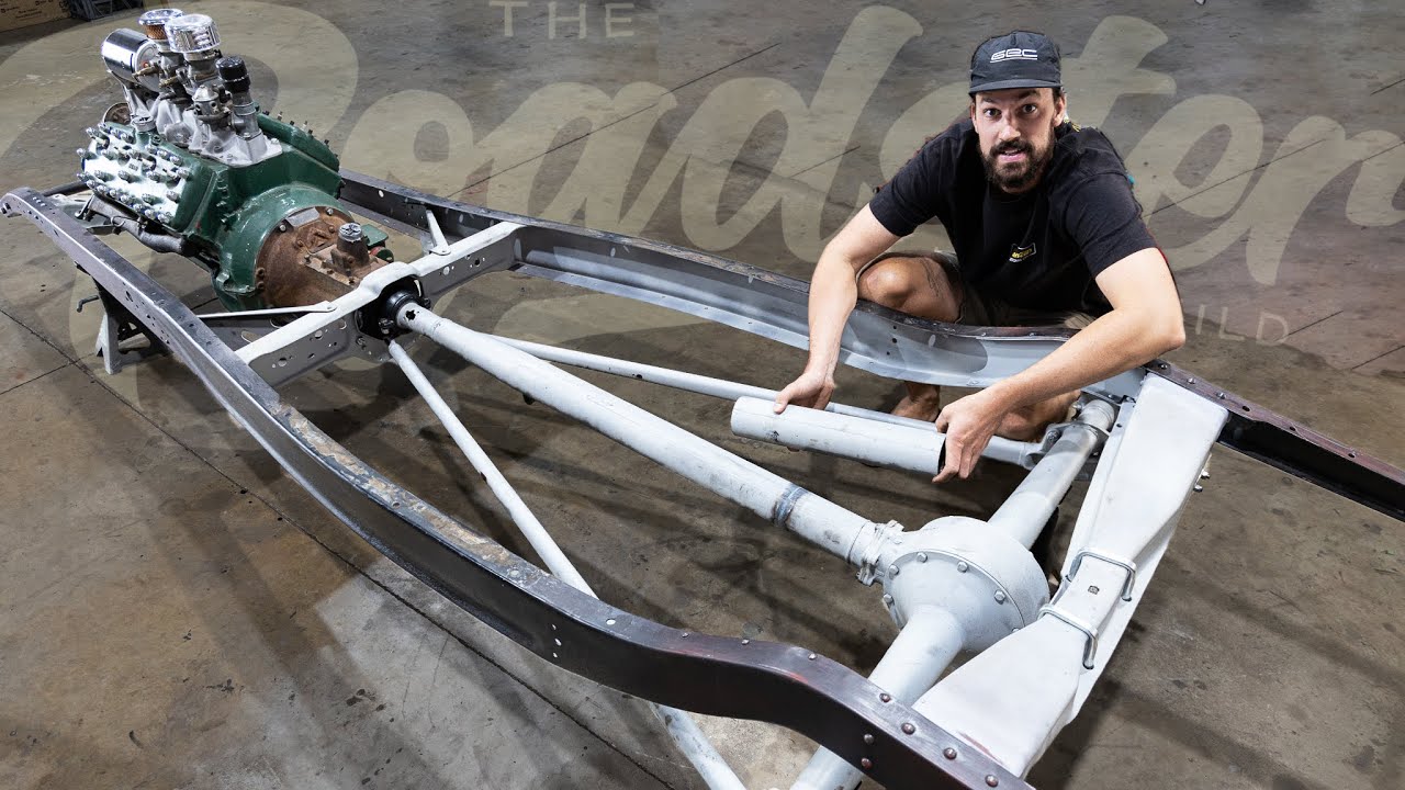 1932 FORD Frame - Modifying '36 Radius Rods and Drive shaft (Roadster Build)