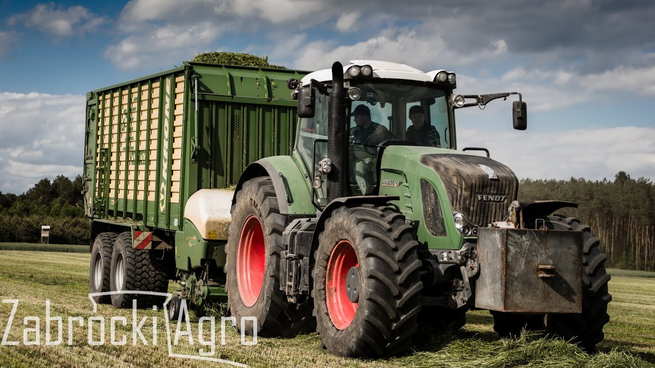 Sianokiszonka z Fendt 936 Krone ZX450GD, ZabrockiAgro, zbi&oacute;r przyczepą samozbierającą