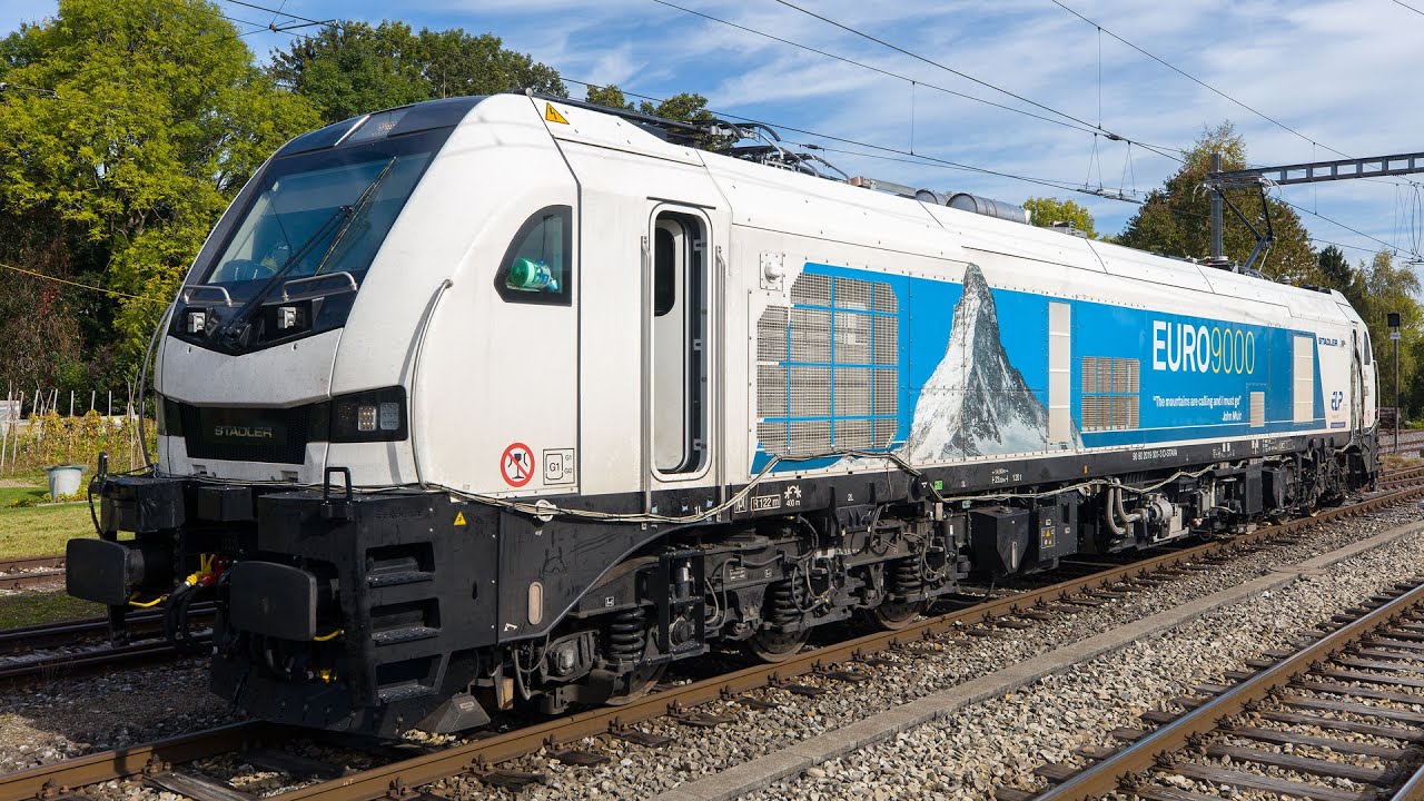 Courses d'essai de la locomotive STADLER Euro9000 sur la ligne Bern-Schwarzenburg