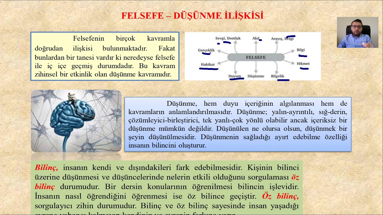 10. Sınıf Felsefe 1. Ünite - Felsefeyi Tanıma