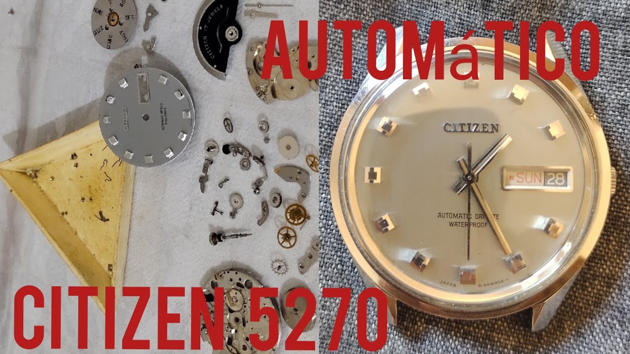 CITIZEN AUTOMÁTICO - MANUTENÇÃO NO ACERTO DAS HORAS - CHAVE COM DEFEITO