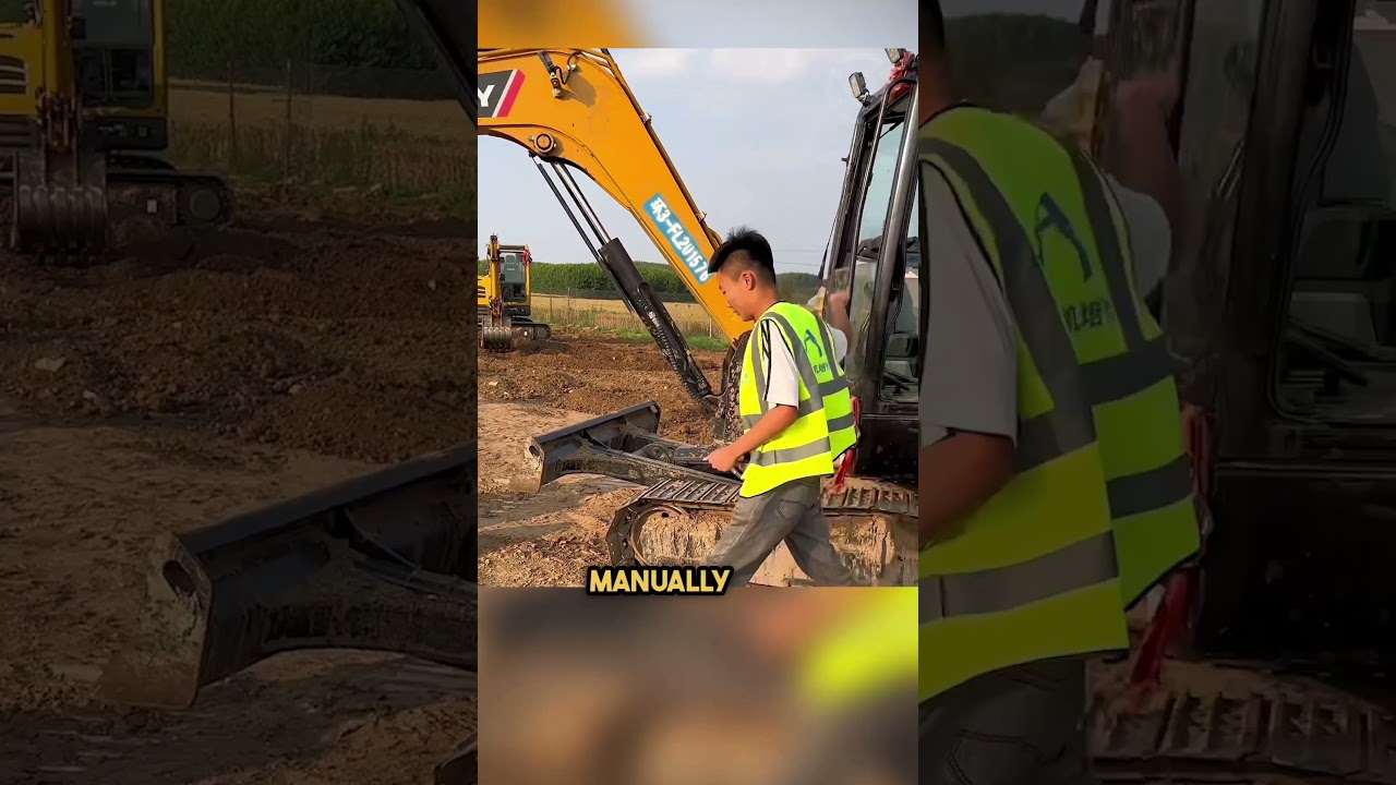 Beginner vs. Pro: The Ultimate Excavator Challenge! #shorts