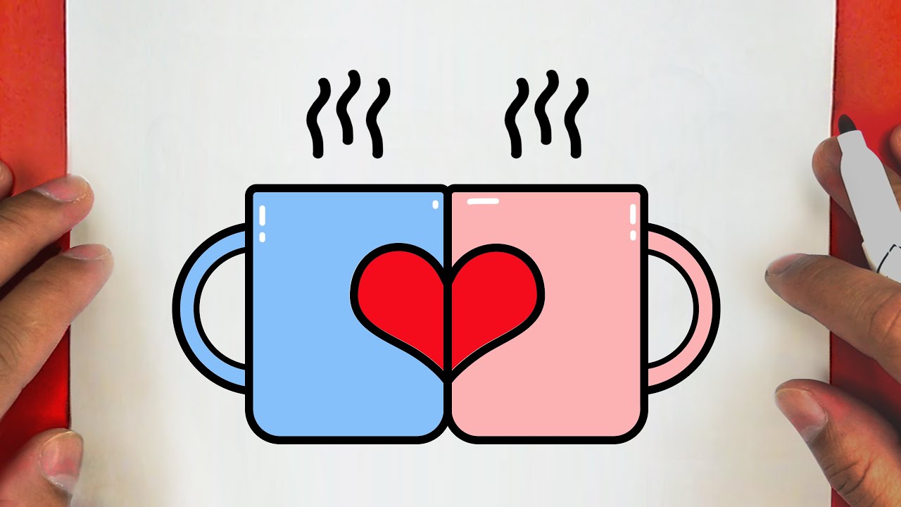 CÓMO DIBUJAR CAFÉ CALIENTE, PASO A PASO , JACK Dibujos