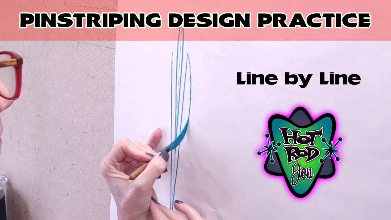 Pinstriping Design Practice #1- HotRod Jen