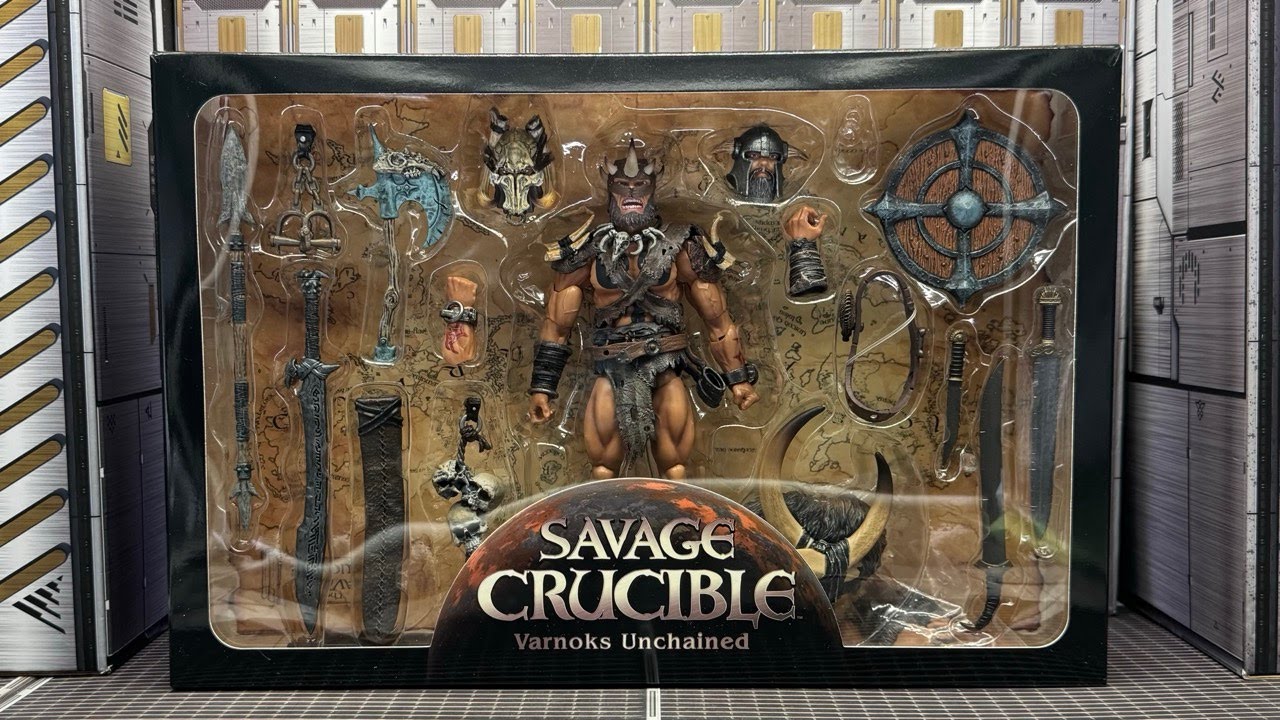 Обзор игрушки Savage Crucible - Varnoks Unchained от Harvinger Studios, масштаб 1/12.