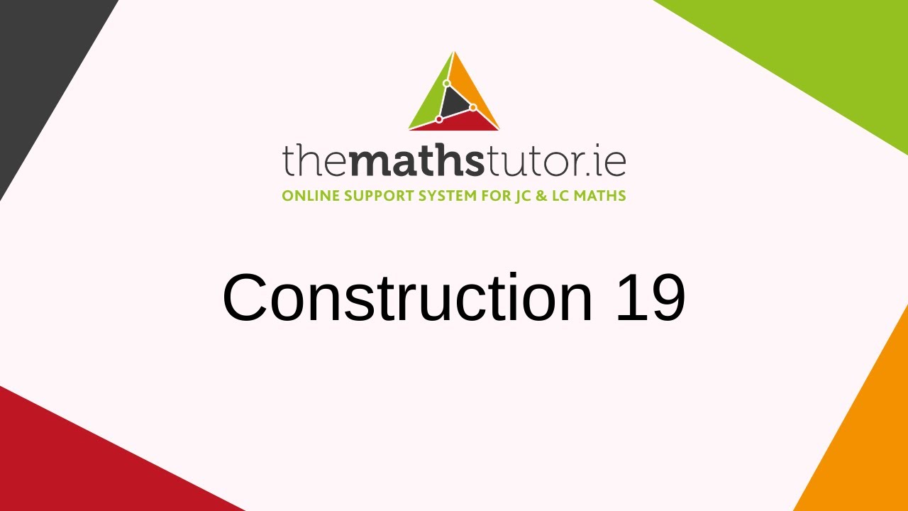 Construction 19. Tangent to a given circle at a given point on it