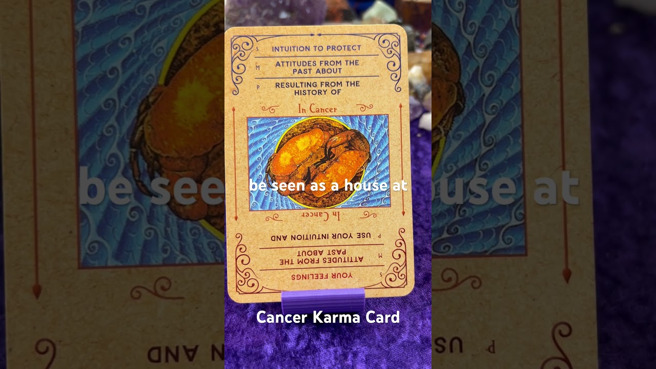 Cancer your feelings! Karma card #cancer #cancerzodiacsign #cancerzodiac #karma #astrology #astro