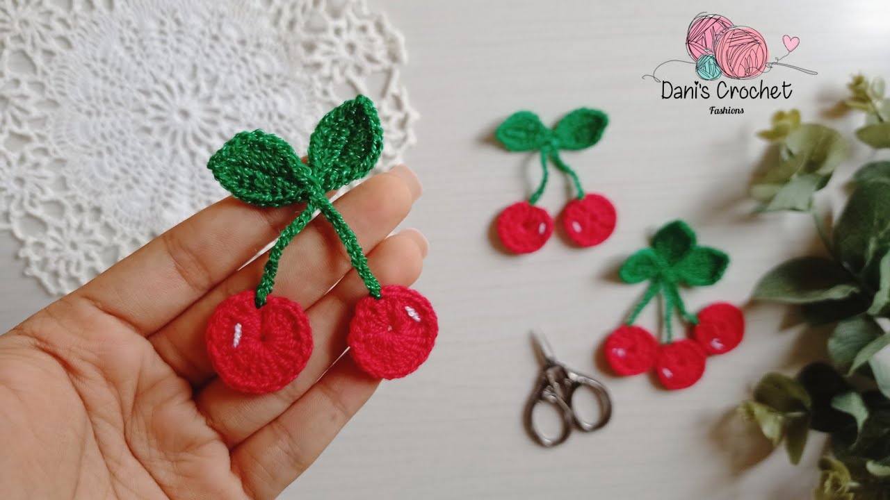 las cerezas 🍒 más FÁCIL que puedas TEJER | nueva aplicación