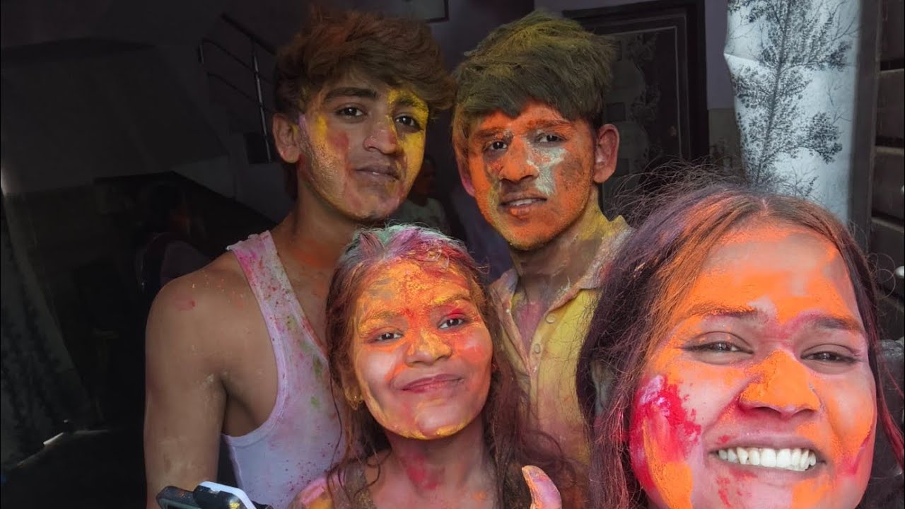 Holi 🫟 Family ♥️ best' time..🧿♥️😍vlog gunnu gupta!!