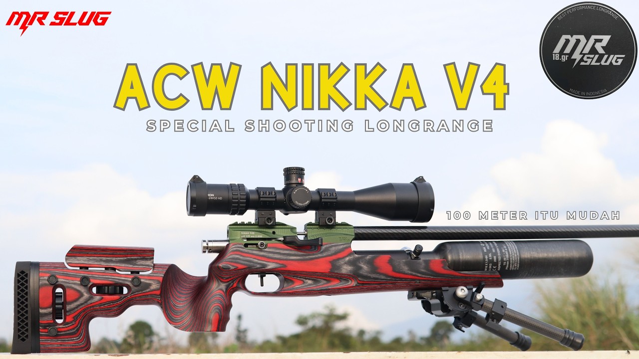 ACW NIKKA V4 Upgrade with LARAS ALPHA RUSSIA | MR. SLUG 18gr POWER SADIS AKURASI NGERI