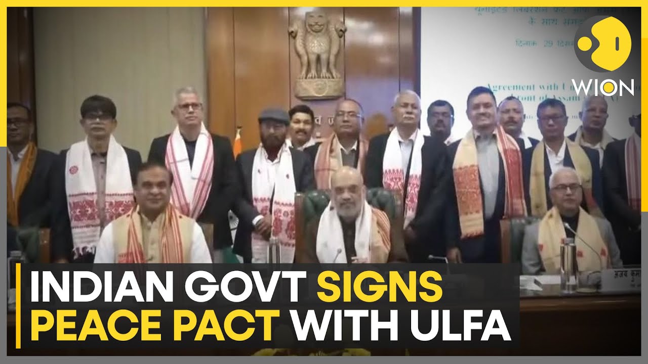 Indian government sign peace pact with ULFA, an insurgency group, in Assam  | WION