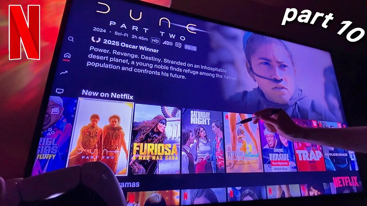 ASMR | Scrolling Through Netflix Movies 🎥 💤 (whisper ramble + tv tracing)