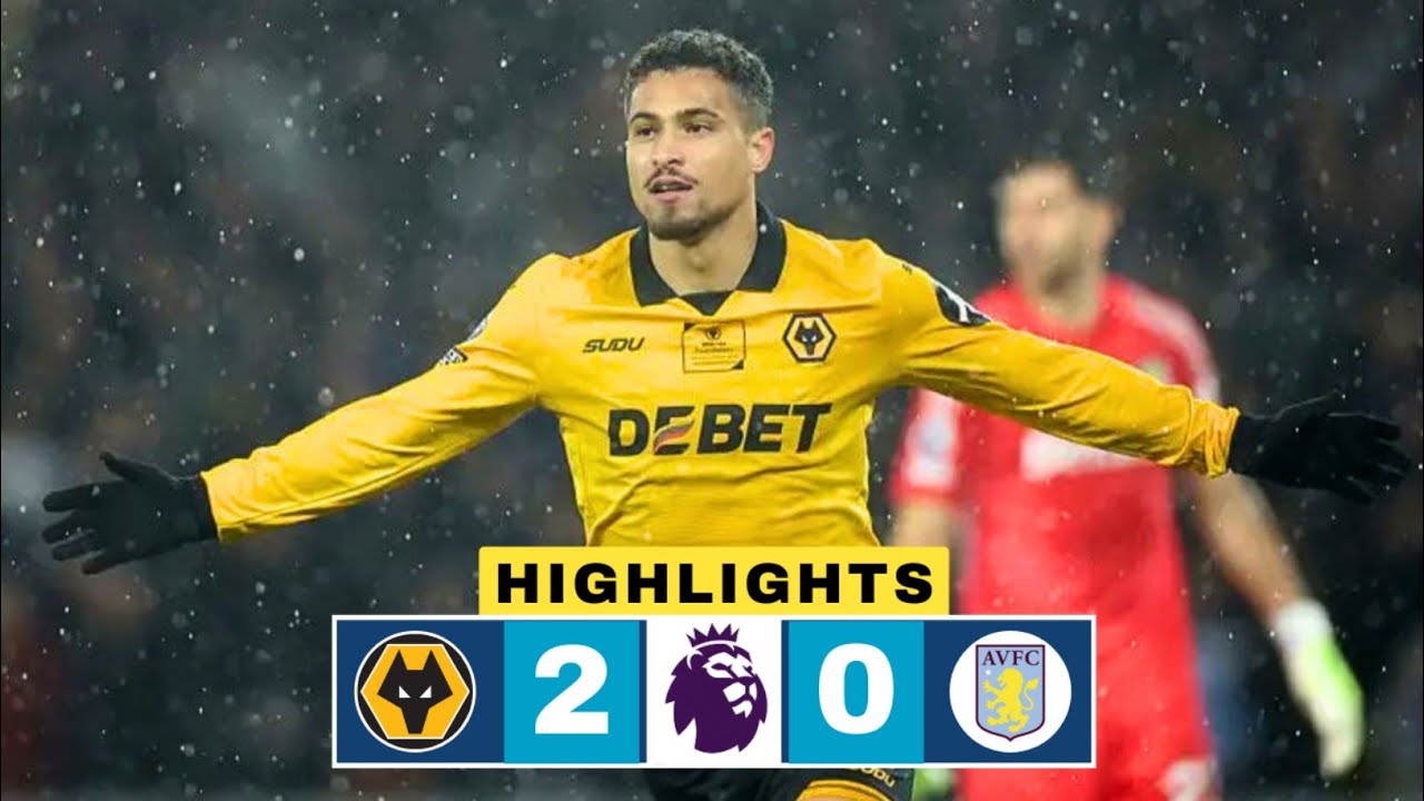 Wolves vs Aston Villa 2-0 Highlights | Joao Gomes Goal | Premier League 2025-26 | Rodrigo Gomes