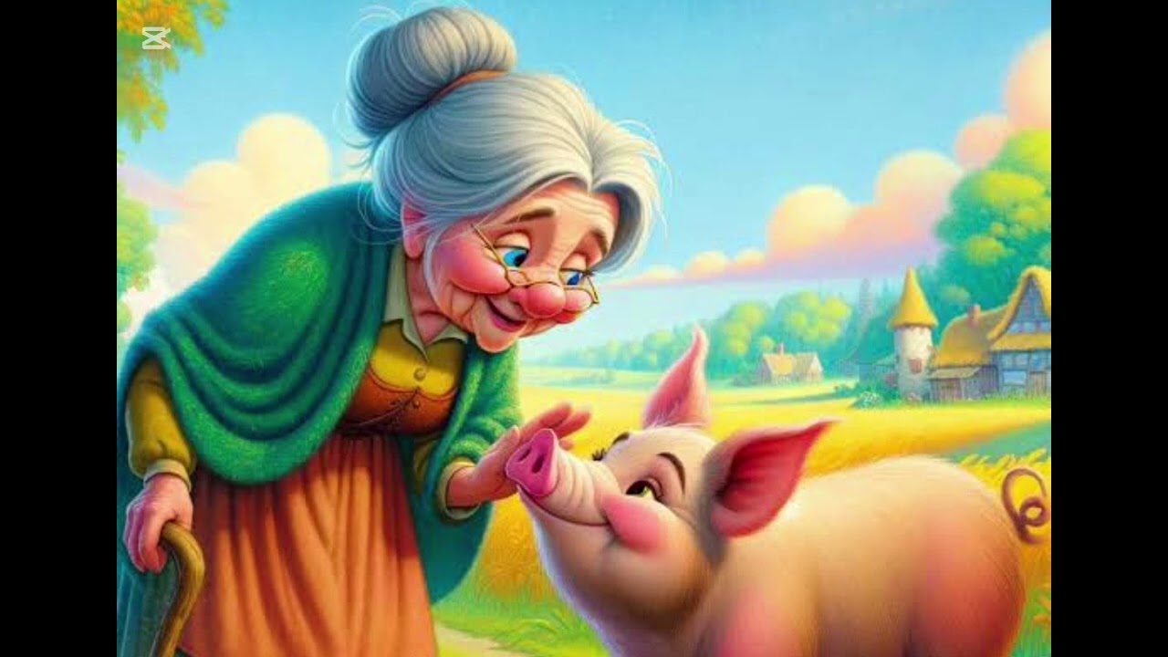 The Old Woman and Her Pig 🐷 | Classic Folk Tale in American English #KidsStory#EnglishFairyTale#