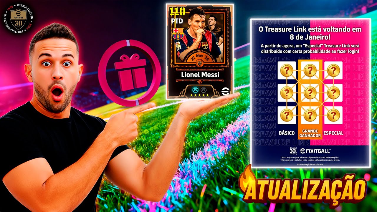 🚨ATUALIZA&Ccedil;&Atilde;O! 🥶 OFICIAL CONFIRMADO, ELO DO TESOURO DE VOLTA, MESSI BIG TIME NO EFOOTBALL 2026 MOBILE
