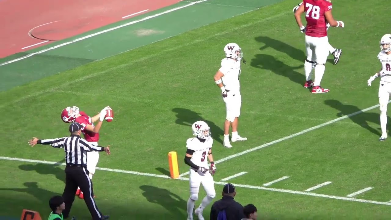 【2024 全日本大学アメリカンフットボール選手権】立命館大学 vs. 早稲田大学　2024年12月1日【準決勝　試合フルバージョン】