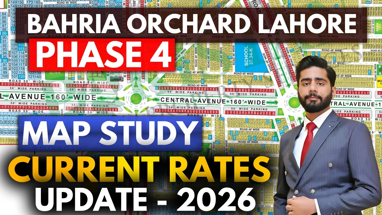 Bahria Orchard Phase 4 | Последнее исследование карты | Обновление текущих цен по блокам | Феврал...