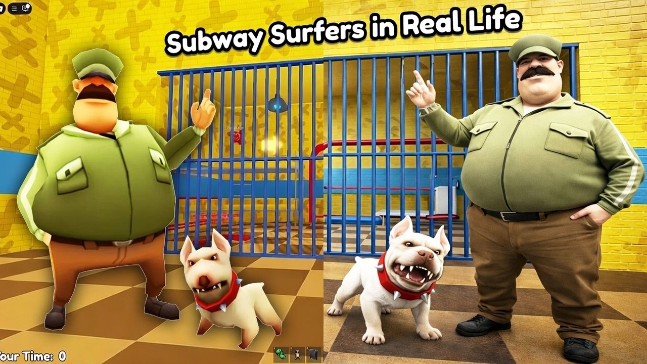 Subway Surfers PRISON RUN in REAL LIFE Obby - New Update Roblox All Bosses Battle FULL GAME #roblox