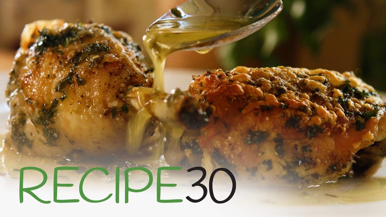 Only 5 ingredients! WOW! CHICKEN PARMESAN & PARSLEY- By RECIPE30.com