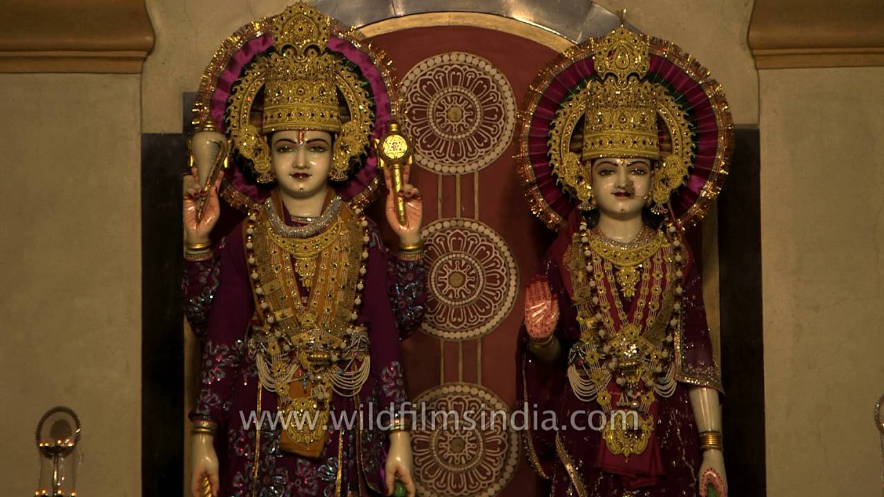 Sculptures of Hindu Gods and Goddesses at Birla Temple, Delhi