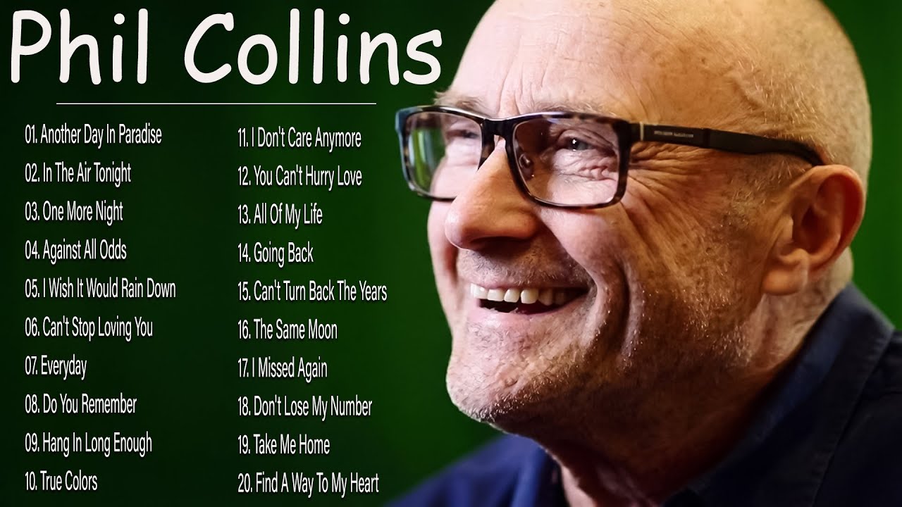 Phil Collins Greatest Hits Full Album - Greatest Hits Collection 70s 80s 90s - Full Album #s2