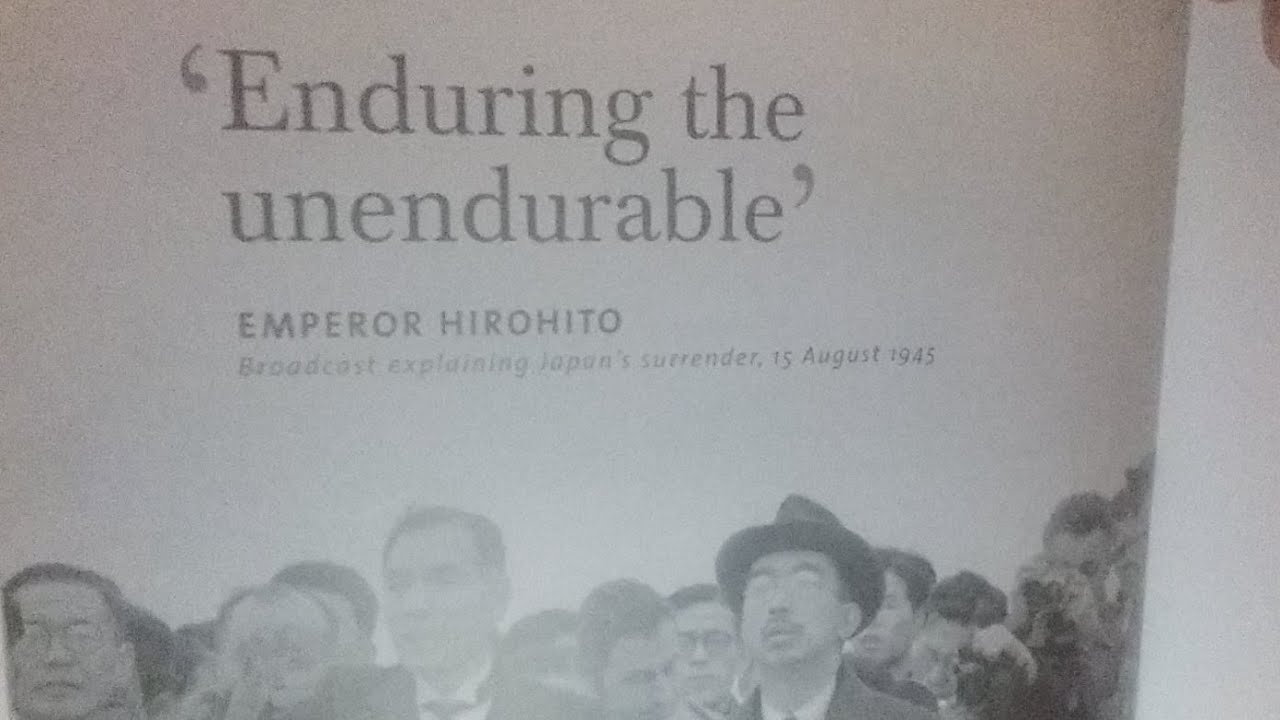 Emperor Hirohito's Speech: 