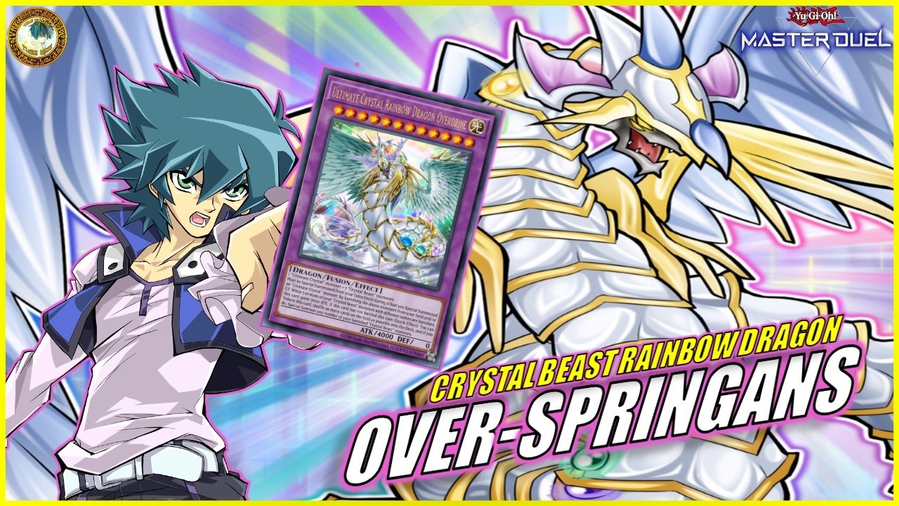 CRYSTAL BEAST RAINBOW DRAGON 🌈 Shuffle Cards to Deck! OVERDRIVE SPRINGANS [Yu-Gi-Oh! MASTER DUEL]