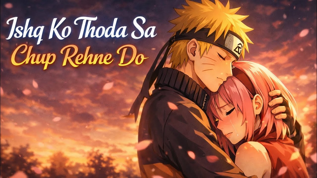 Ishq Ko Thoda Sa Chup Rehne Do 💔 | Emotional Love Song | Naruto × Sakura 