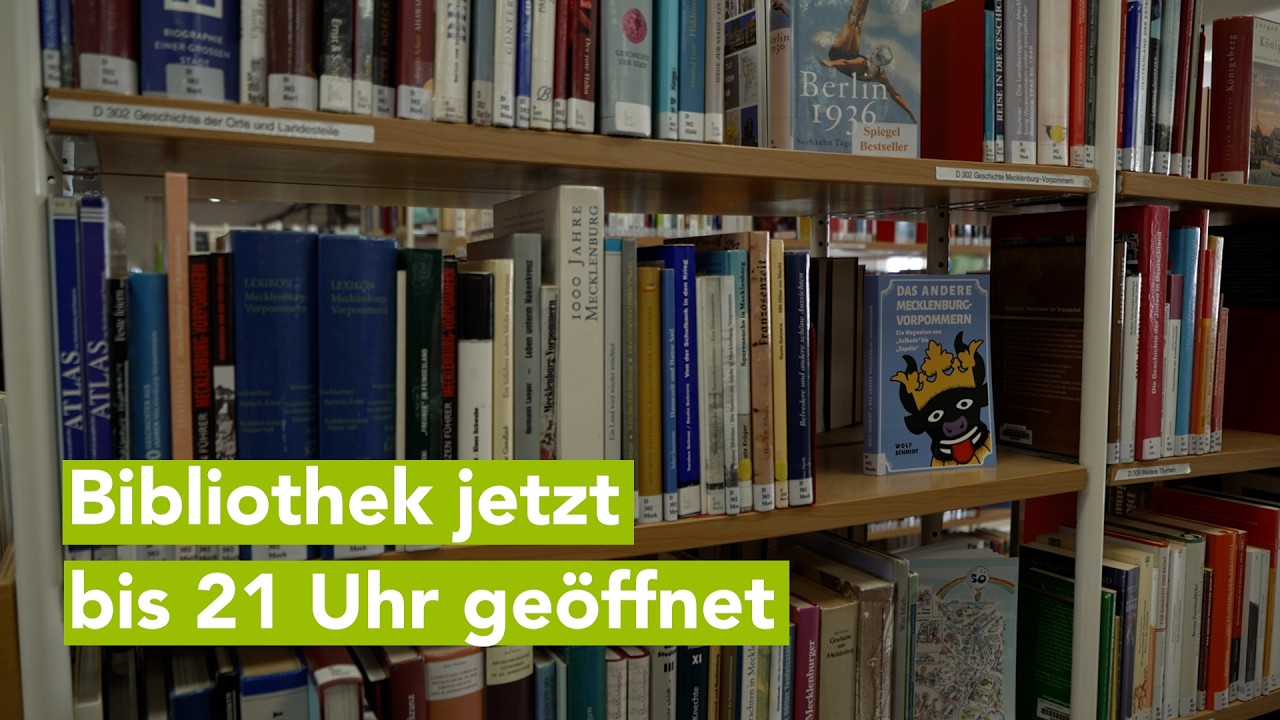 Mehr Zeit zum Lesen: Stadtbibliothek Schwerin startet als erste Open Library in MV