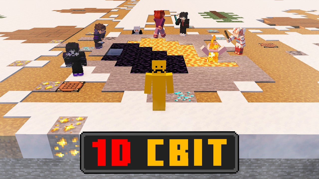 8 Ютуберів Проти Ультра-Плоского Світу Майнкрафт!