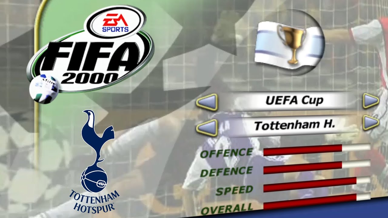 [PC] | FIFA 2000 | TOTTENHAM HOTSPUR | EFA/UEFA CUP | LONGPLAY | WORLD CLASS DIFFICULTY
