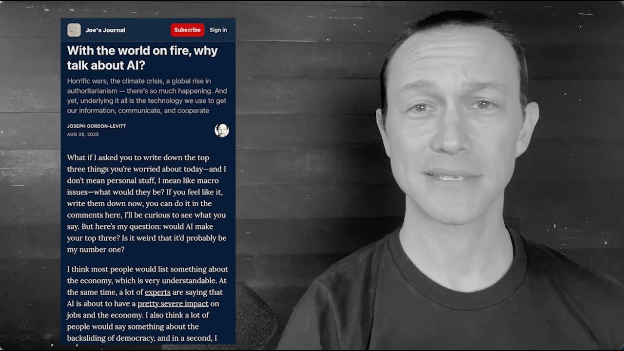 With The World On Fire, Why Talk About AI?