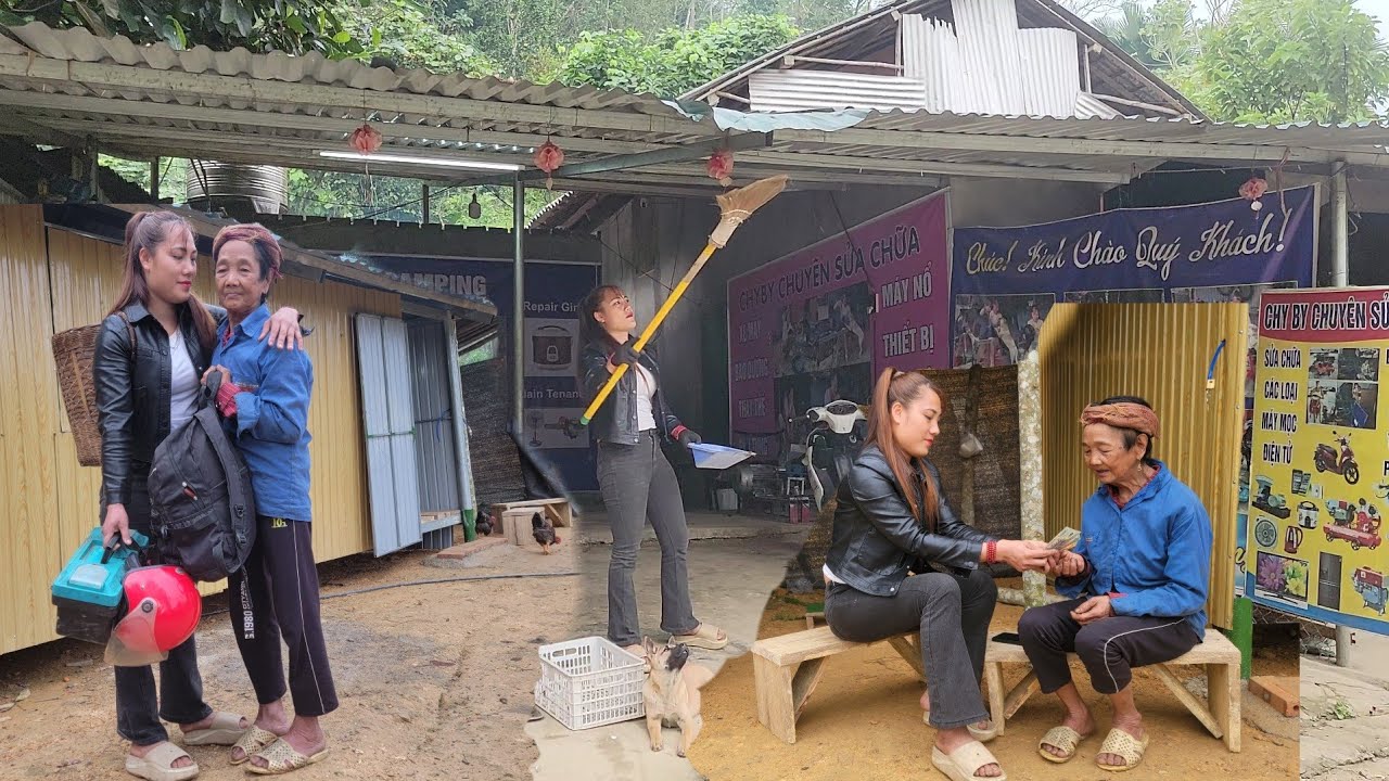 Said goodbye to her grandmother, returned to the workshop to continue cleaning up for the new year