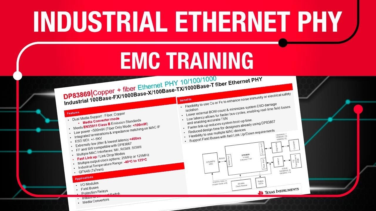 Designing EMC Compliant Industrial Ethernet Systems Using TI PHYs