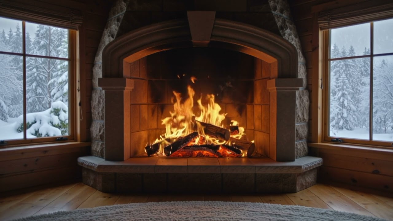 Cozy 4K AI Fireplace Loop | Neural Loops