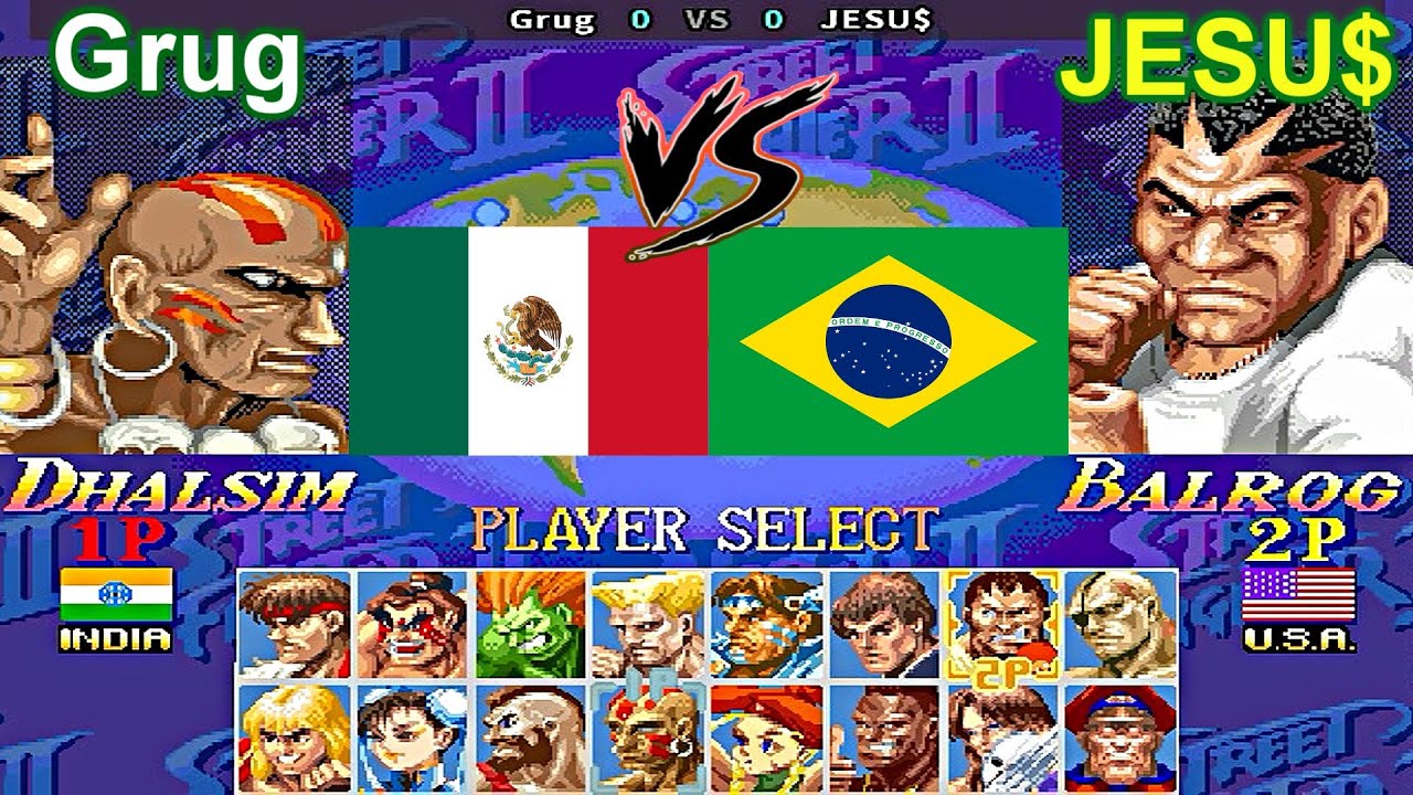 Hyper Street Fighter II: The Anniversary Edition - Grug vs JESU$