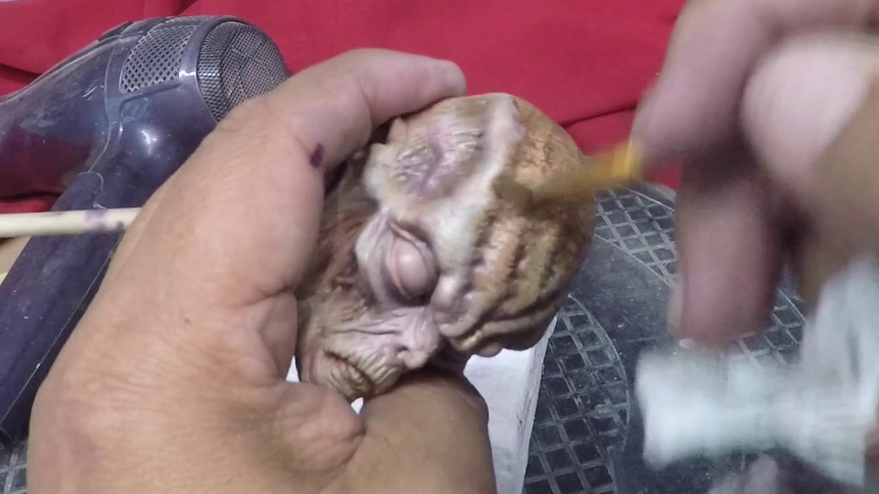 Painting A Small Alien Bust