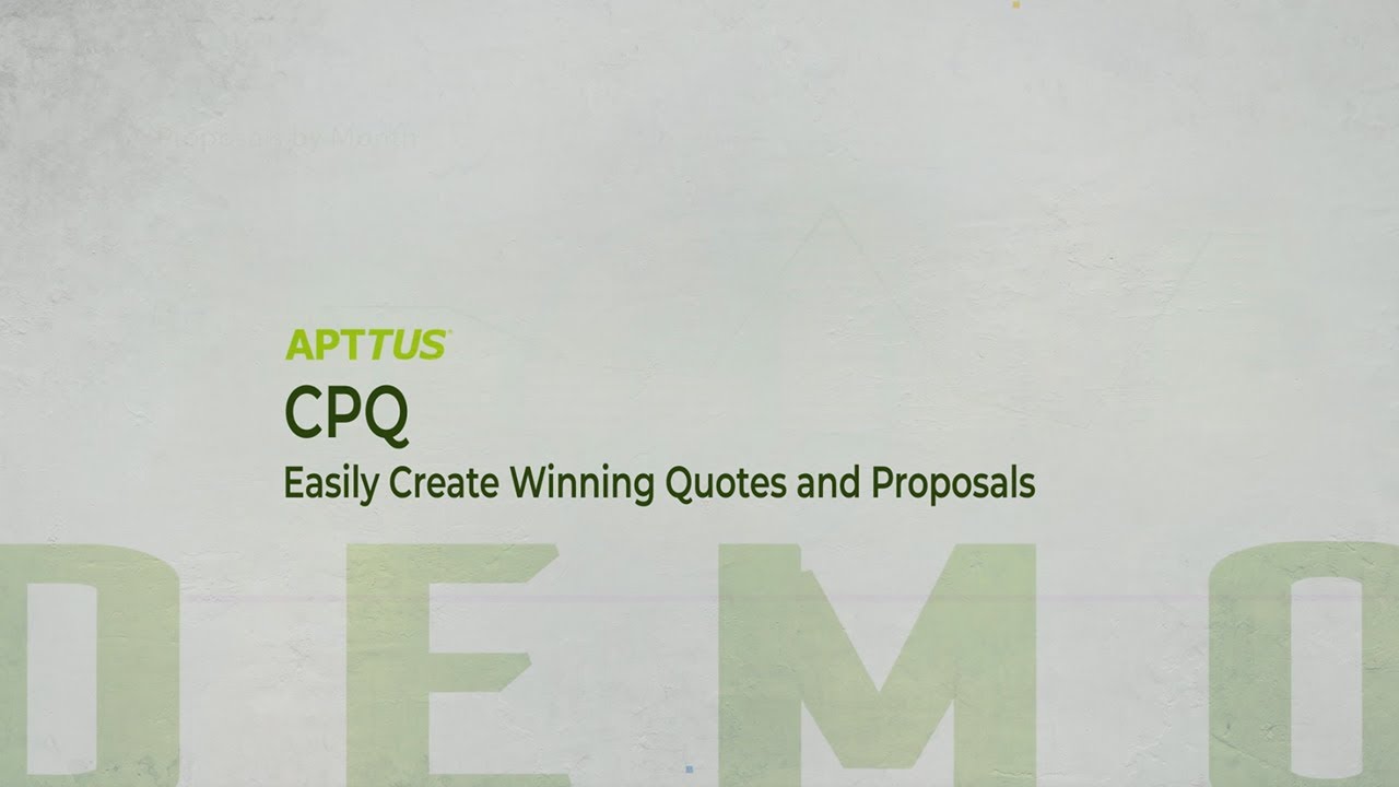 Apttus CPQ: Create Winning Quotes and Proposals