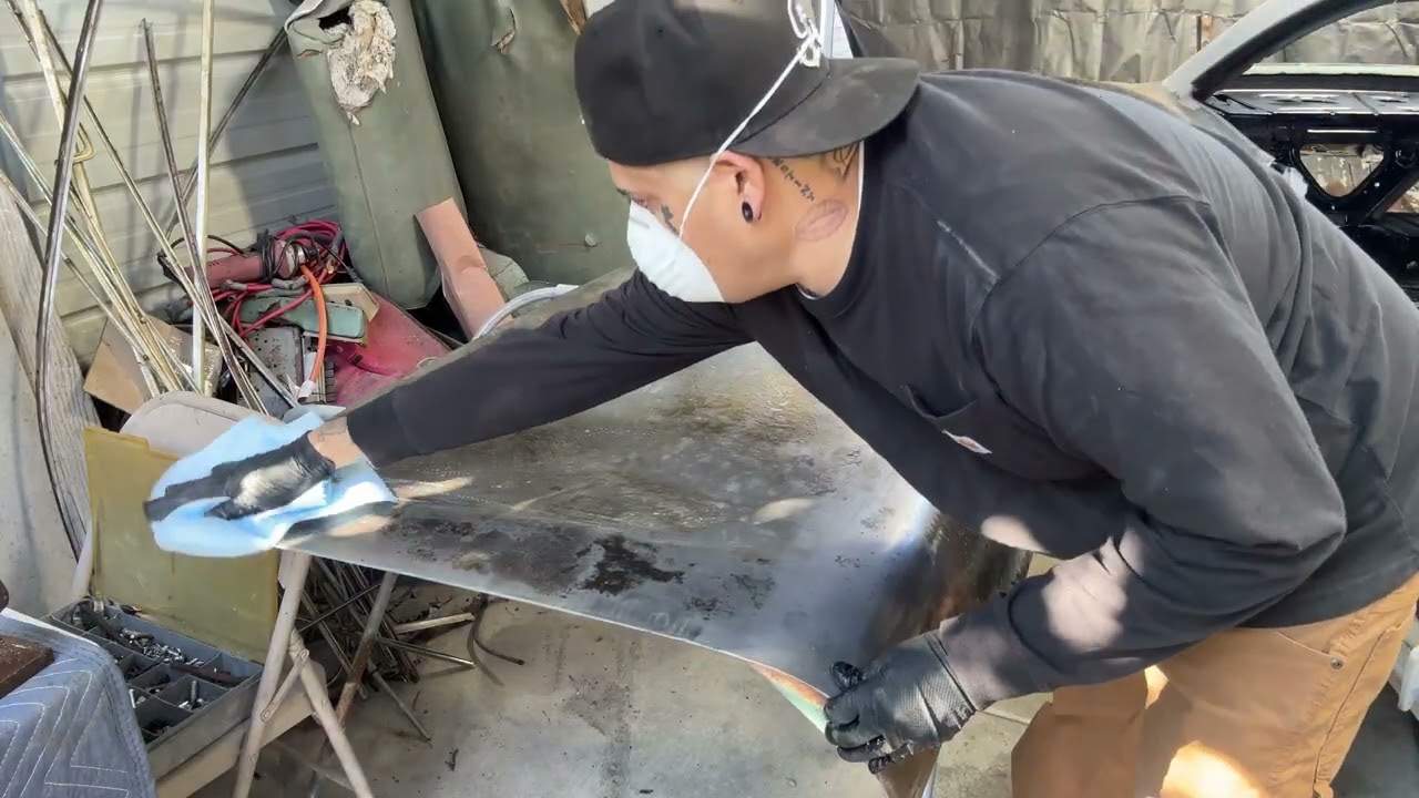 Ospho metal treatment / rust repair trunk lid 