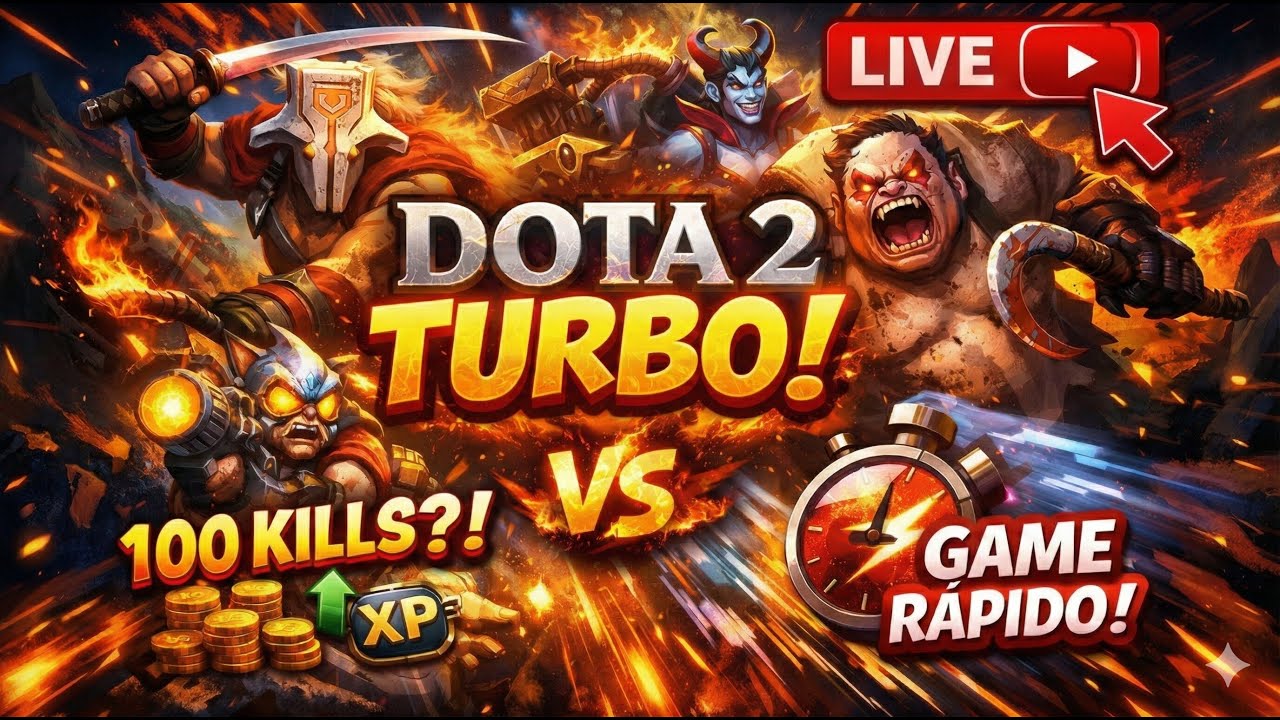 DOTA 2 TURBO INSANO 😱 | SÓ PARTIDA LOUCA AO VIVO (VAI DAR RUIM?)