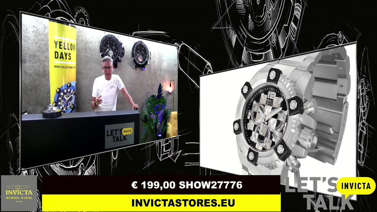 Live Shopping LET'S TALK INVICTA in English with CEO Wim van Buul of Invicta Watch Europe 06-09-2021