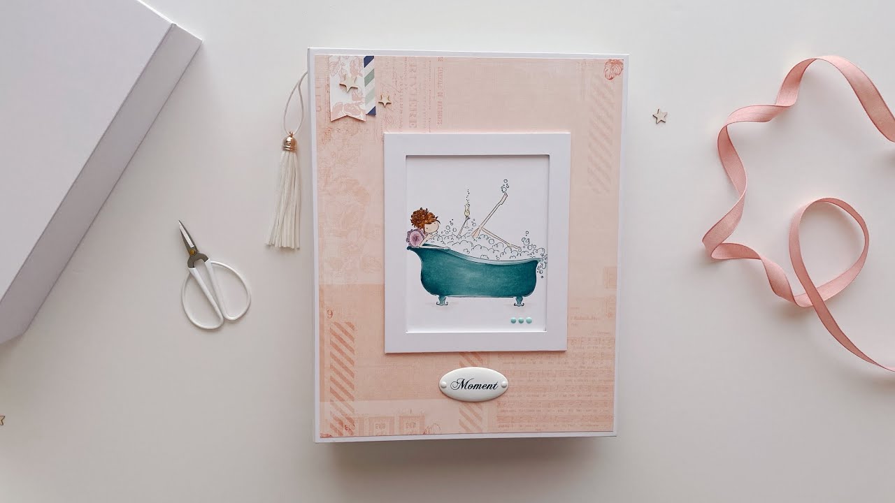 ▶️ TUTORIAL DE SCRAPBOOKING: ÁLBUM  “Hello today”  (Cap.1) 👉🏻❤️