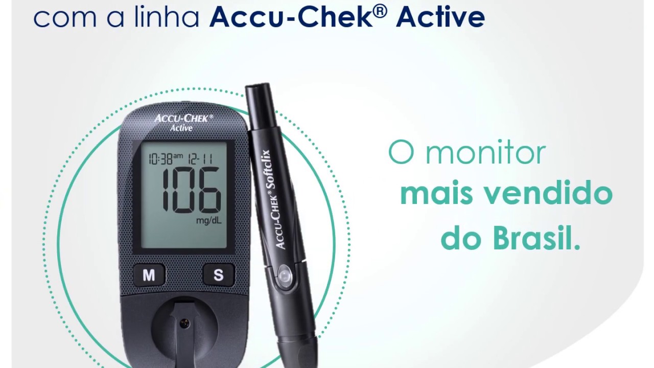 Realizando um teste com seu Accu-Chek Active